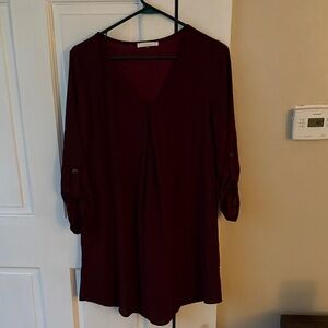 Lush Deep Burgundy Blouse